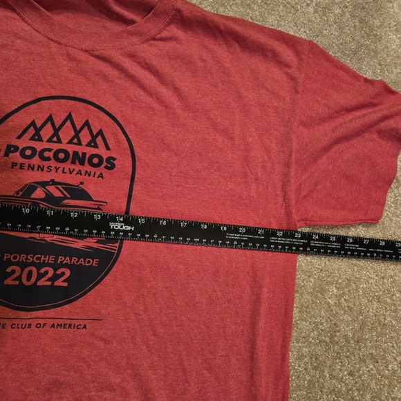 M&O Gold Poconos Pennsylvania 66th Porsche Parade 2022 T-Shirt Unisex Size Large - Picture 9 of 11